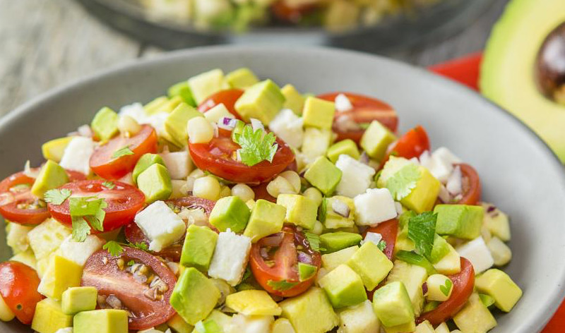 Summer Squash Avocado Salad