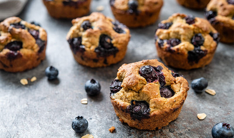 Avocado Berry Blender Muffins