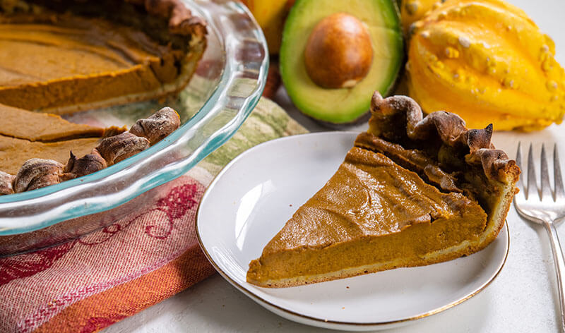 Fruit-Sweetened Avocado Pumpkin Pie