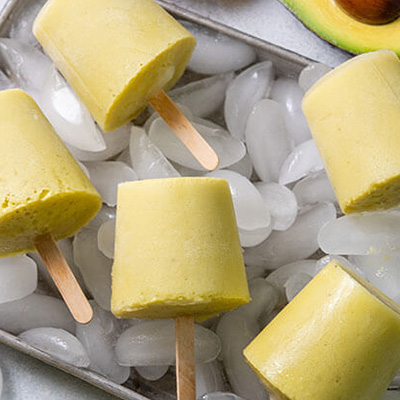 Heart-Healthy Frozen Avocado Banana Paleta