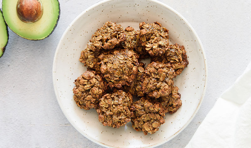 Avocado Banana Granola Clusters
