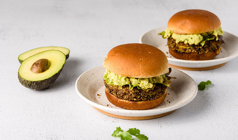 Avocado Veggie Burgers