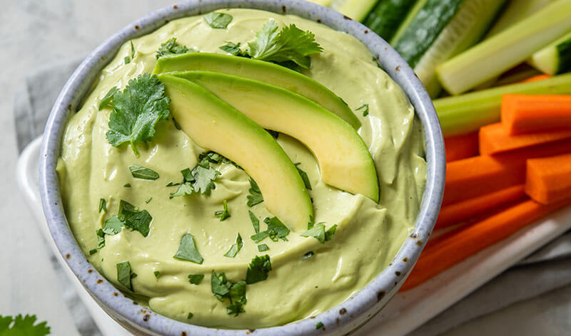 Creamy Vegan Avocado Queso Verde