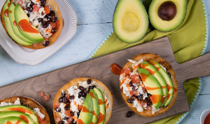 Open-Faced Egg and Avocado Toast