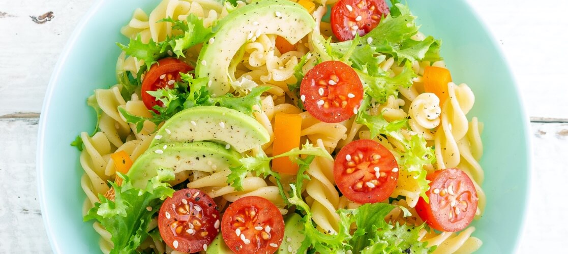 Avocado on Pasta Salad Add Avocado to Pasta Salad